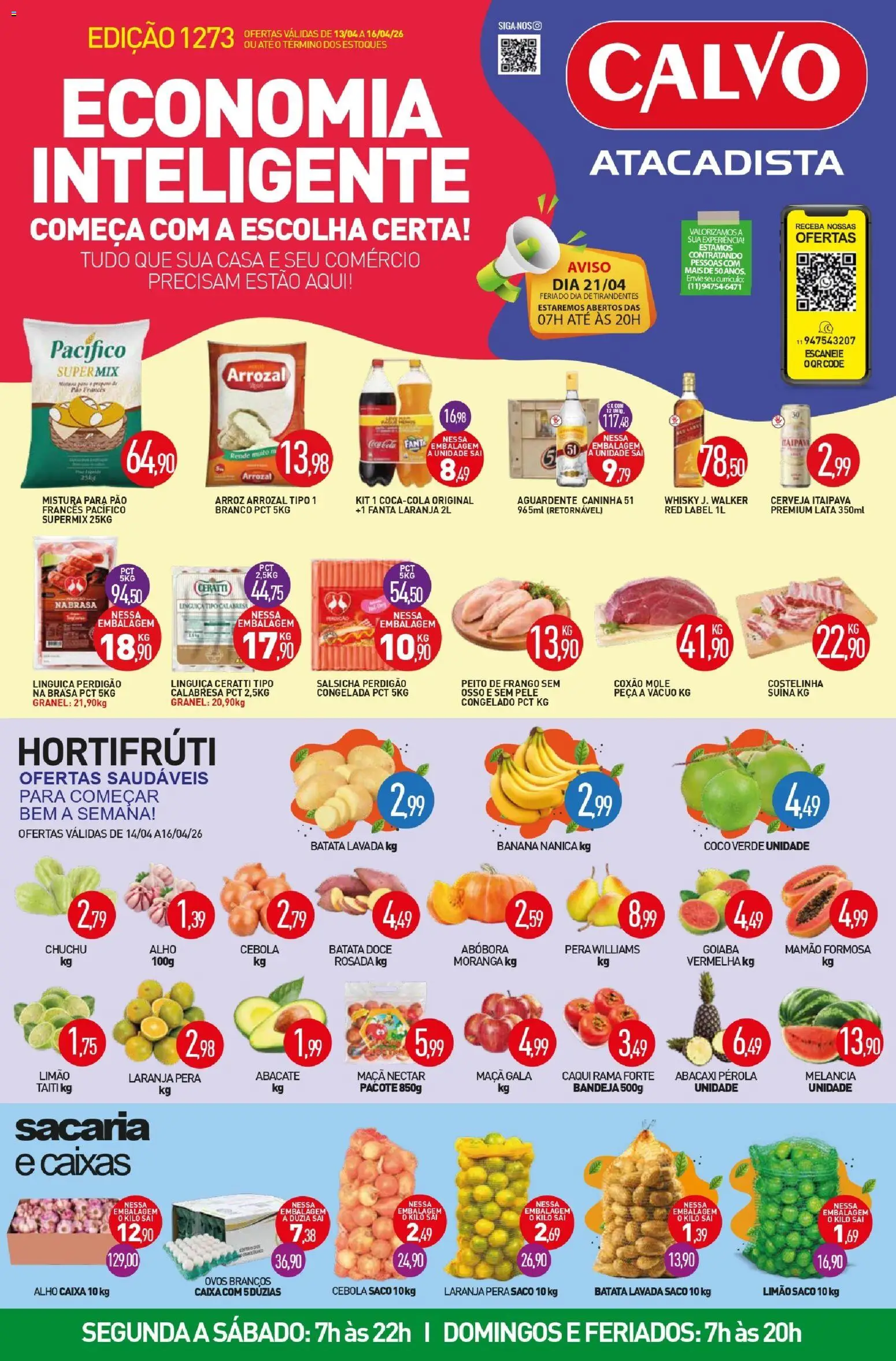 Pré-Visualização do folheto "Calvo Atacadista - Ofertas da semana" da loja Calvo Atacadista válido a partir de 13/04/2026