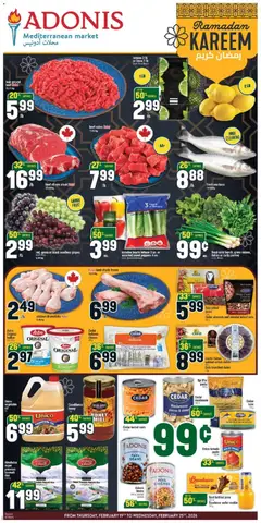 Preview of leaflet Weekly Flyer from shop Adonis is valid from Feb 19, 2026