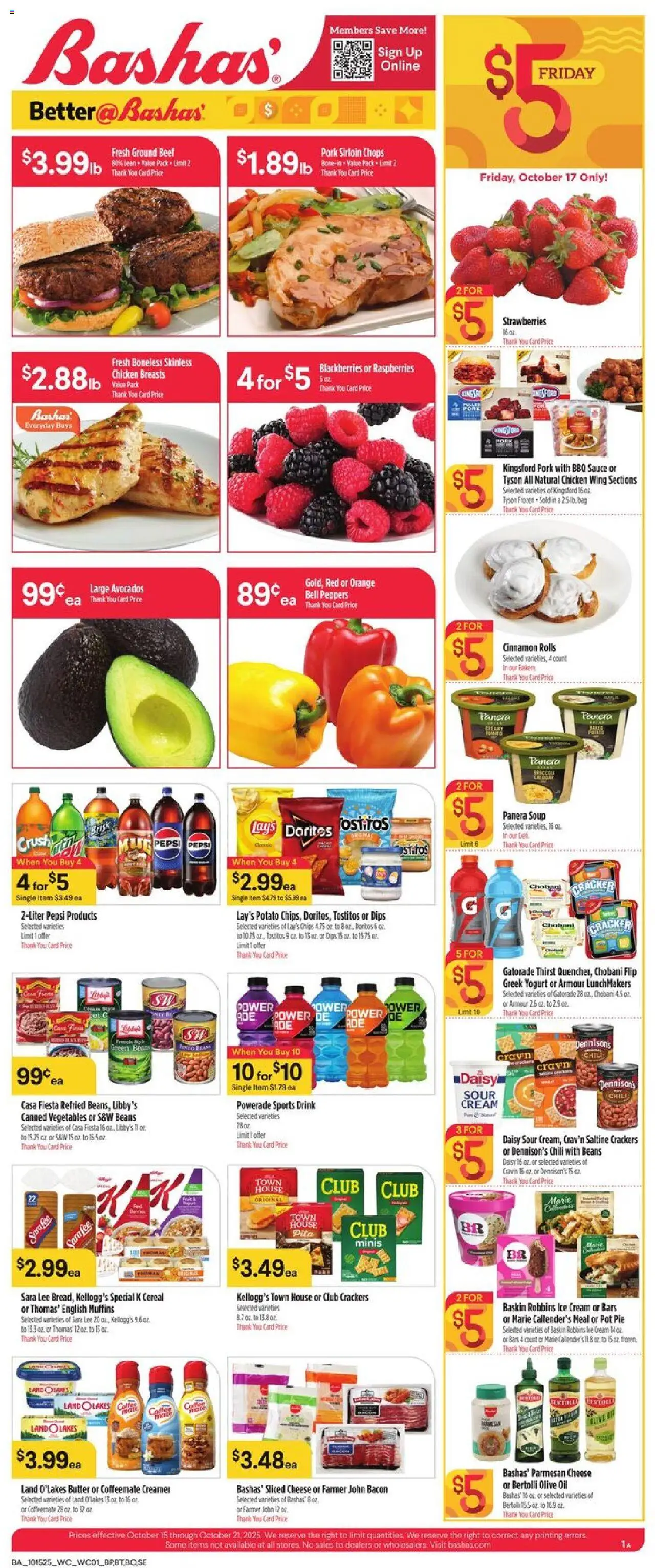 Basha's Weekly Ad from 10/15/2025 - Flyer - Page number 1