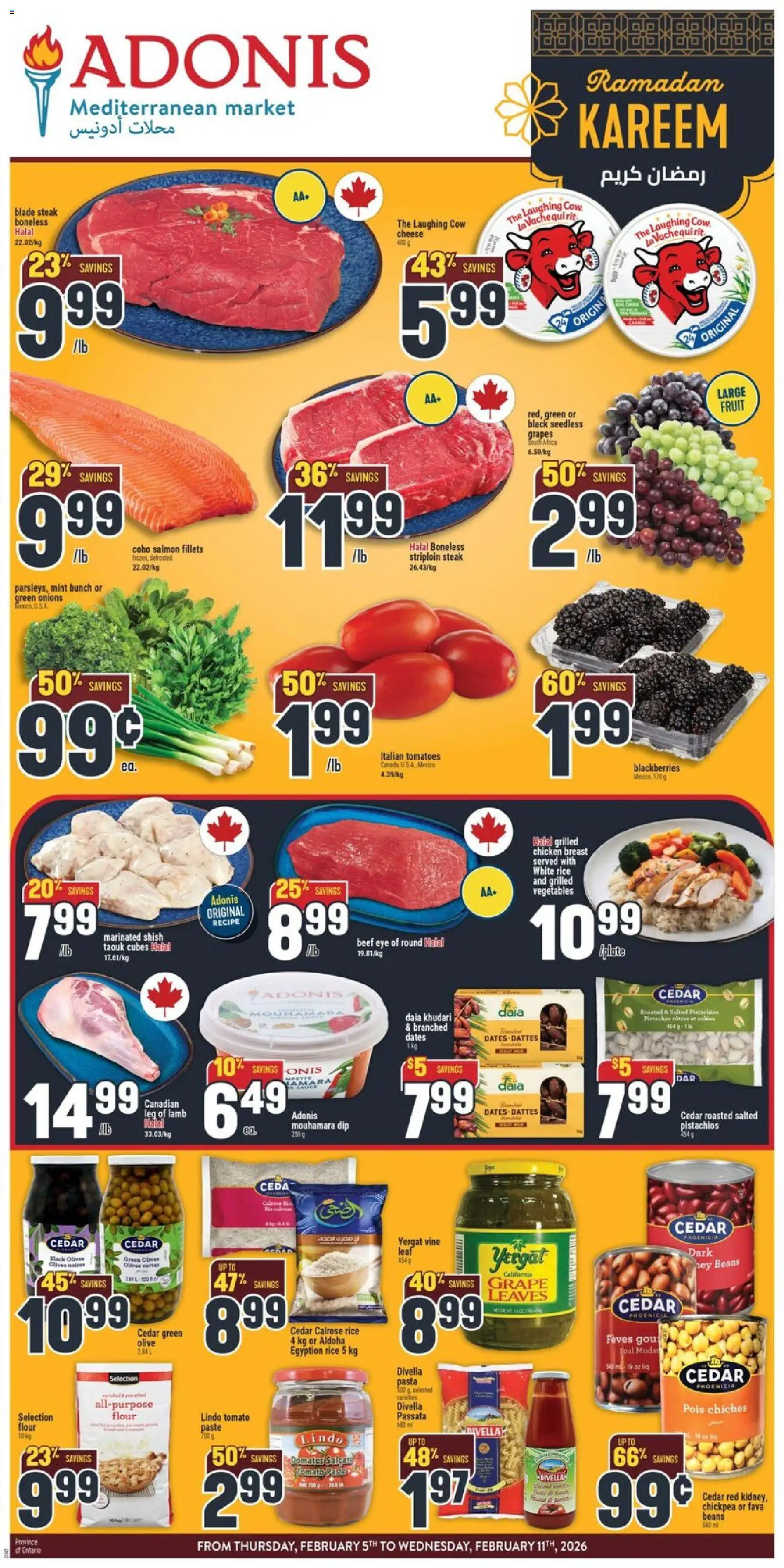 Preview of leaflet Weekly Flyer from shop Adonis is valid from Feb 05, 2026