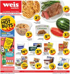 Ad Preview of Weis Weekly Circular - WV from 08/14/2025