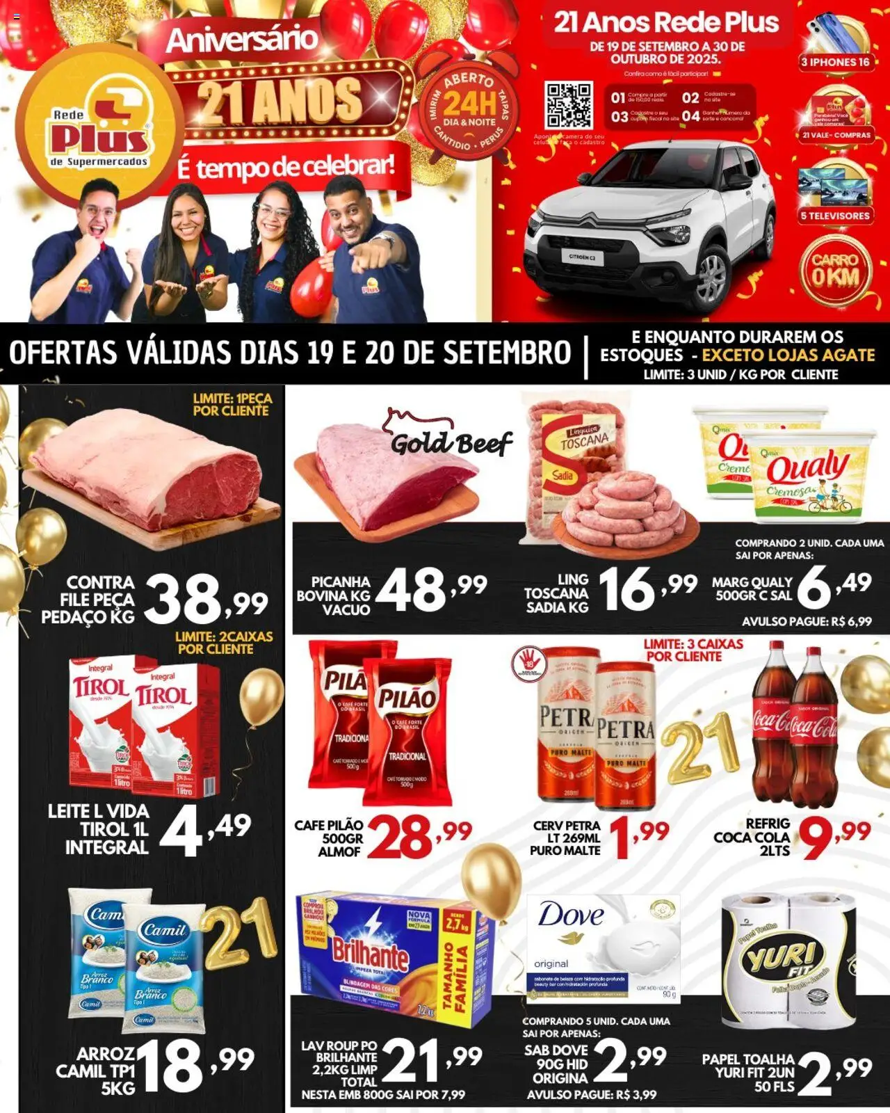 Rede Plus Supermercados folheto "Ofertas da semana" válido a partir de 19/09/2025 - número de página 1