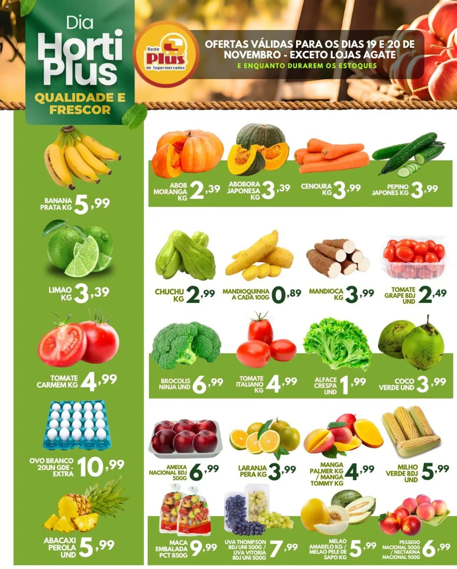 Pré-Visualização do folheto "Ofertas da semana" da loja Rede Plus Supermercados válido a partir de 19/11/2025