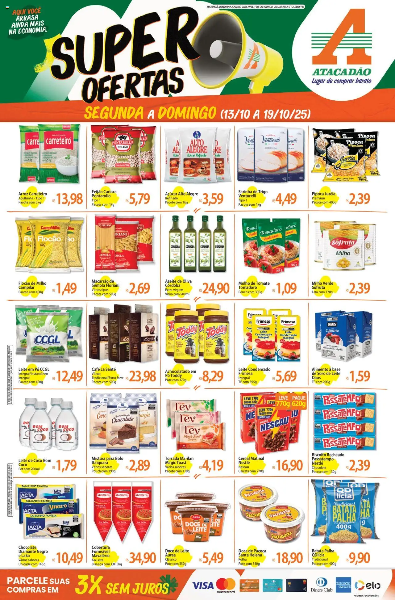 Atacadão folheto "Ofertas - PR" válido a partir de 13/10/2025 - número de página 1