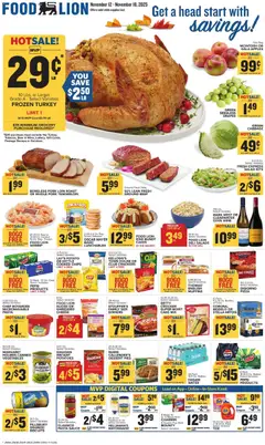 Ad Preview of Food Lion Weekly Ad from 11/12/2025 | Page: 1