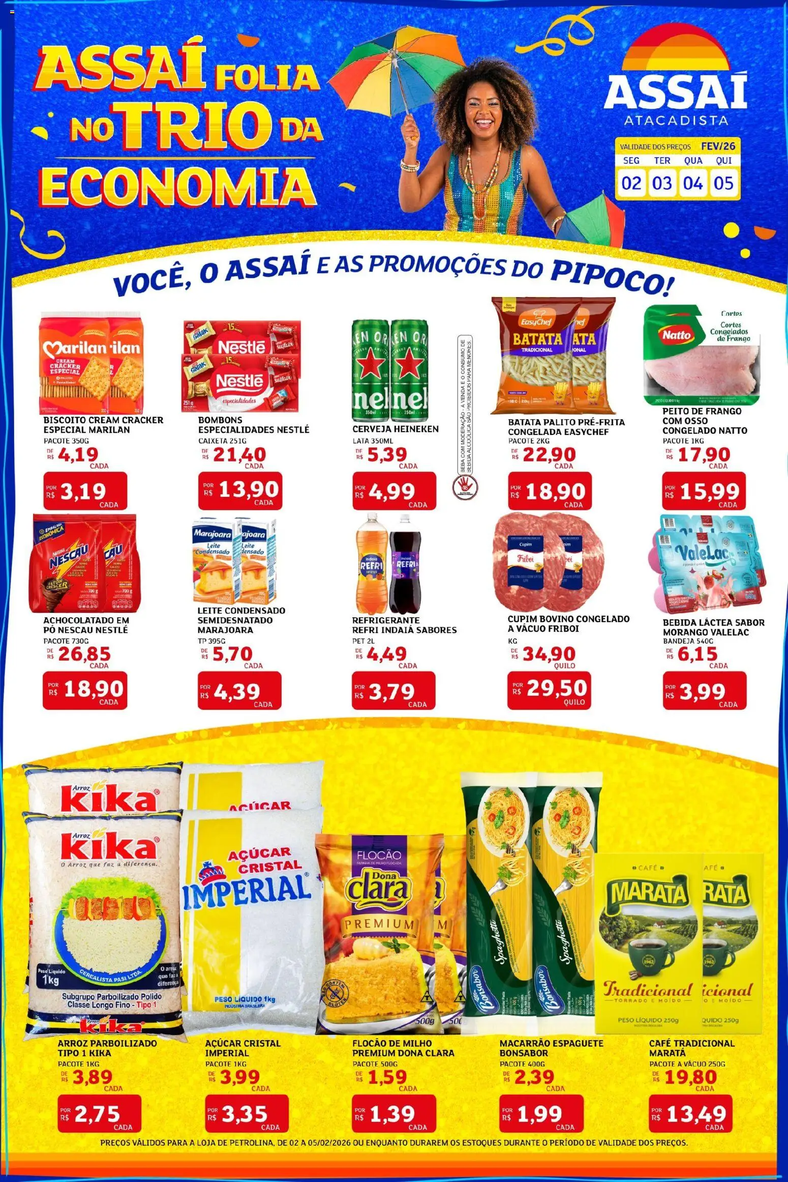 Pré-Visualização do folheto "Encarte - PE" da loja Assaí Atacadista válido a partir de 02/02/2026