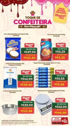 Pré-Visualização do folheto "Ofertas de confeitaria" da loja Mart Minas válido a partir de 29/07/2025