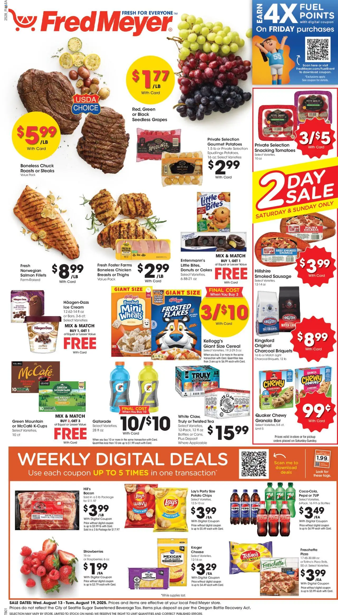 Fred Meyer Weekly Ad from 08/13/2025 - Flyer - Page number 1