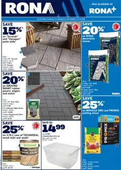 Preview of leaflet Weekly flyer / circulaire from shop Rona is valid from Sep 04, 2025