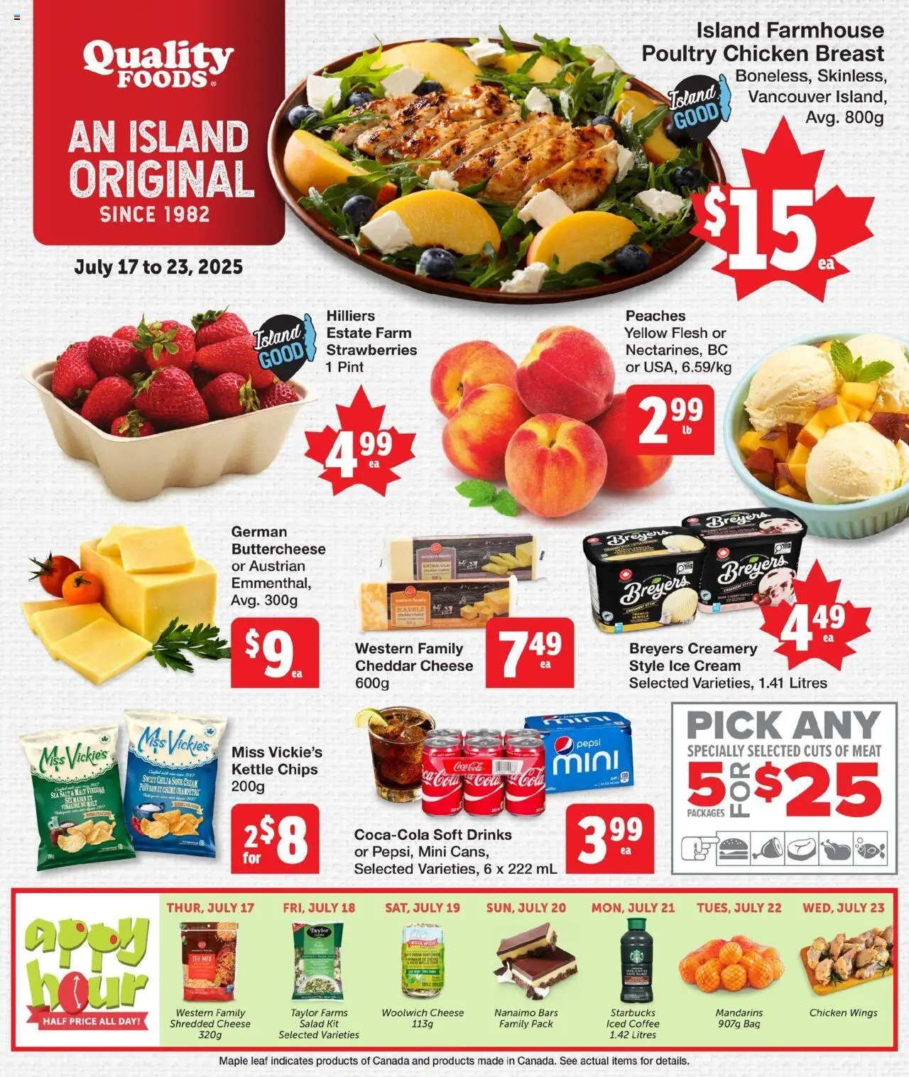 Quality Foods flyer valid from Jul 17, 2025 - page number 1