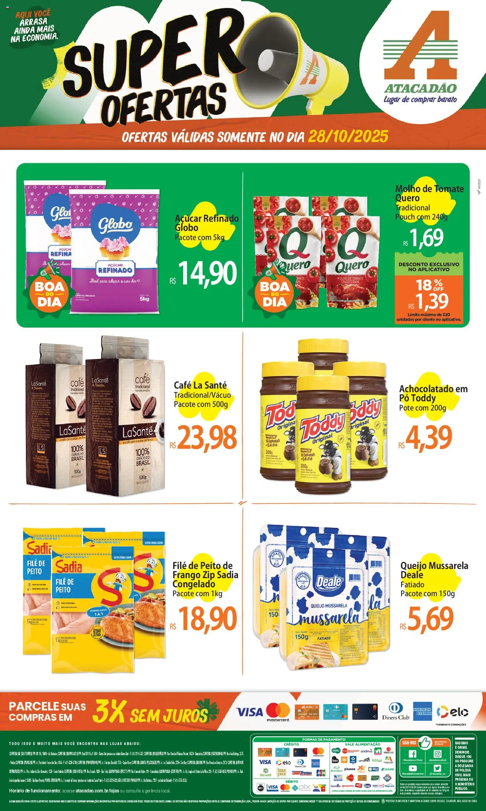 Atacadão folheto "Ofertas - PR" válido a partir de 28/10/2025 - número de página 1