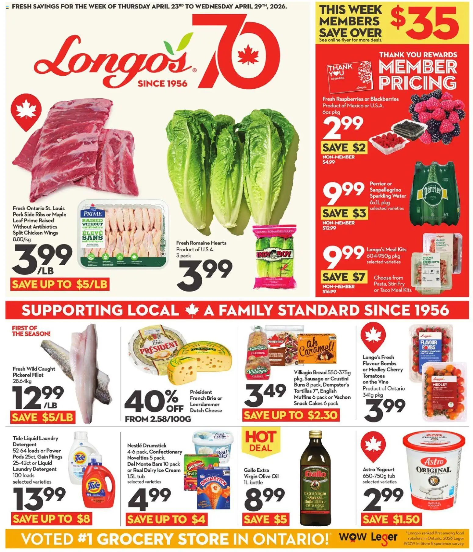 Preview of leaflet Longo's weekly flyer / circulaire from shop Longo's is valid from Apr 23, 2026