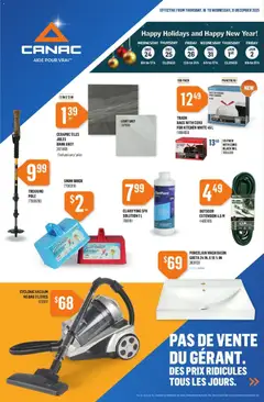 Un aperçu du dépliant Weekly Flyer du magasin Canac est valide à partir 18 déc. 2025