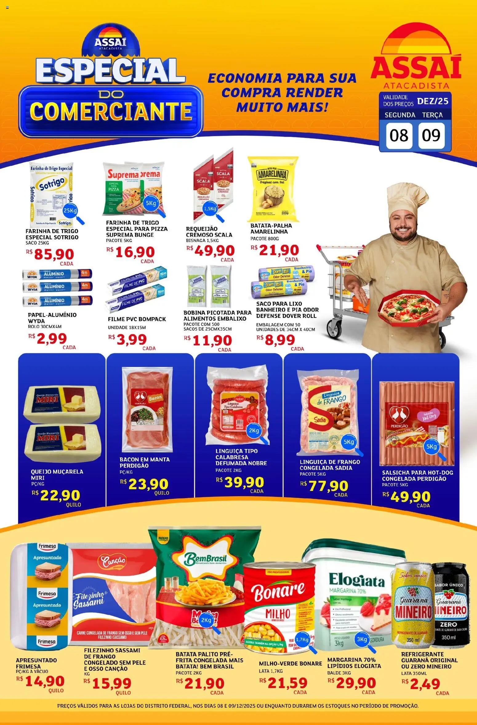 Pré-Visualização do folheto "Encarte - DF" da loja Assaí Atacadista válido a partir de 08/12/2025