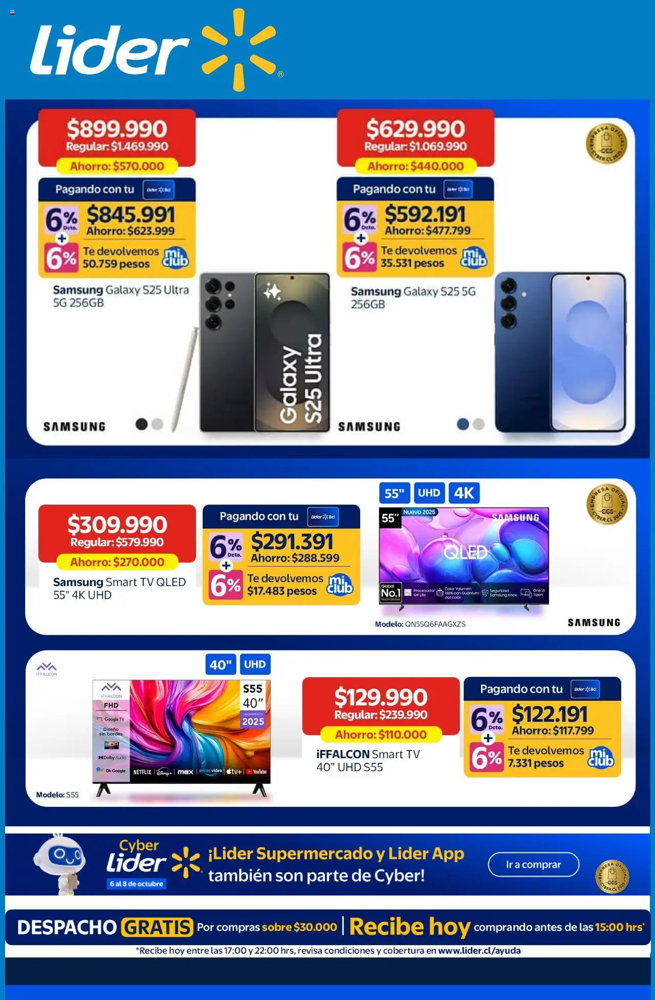 Folleto de la tienda Lider válido desde el 06.10.2025 