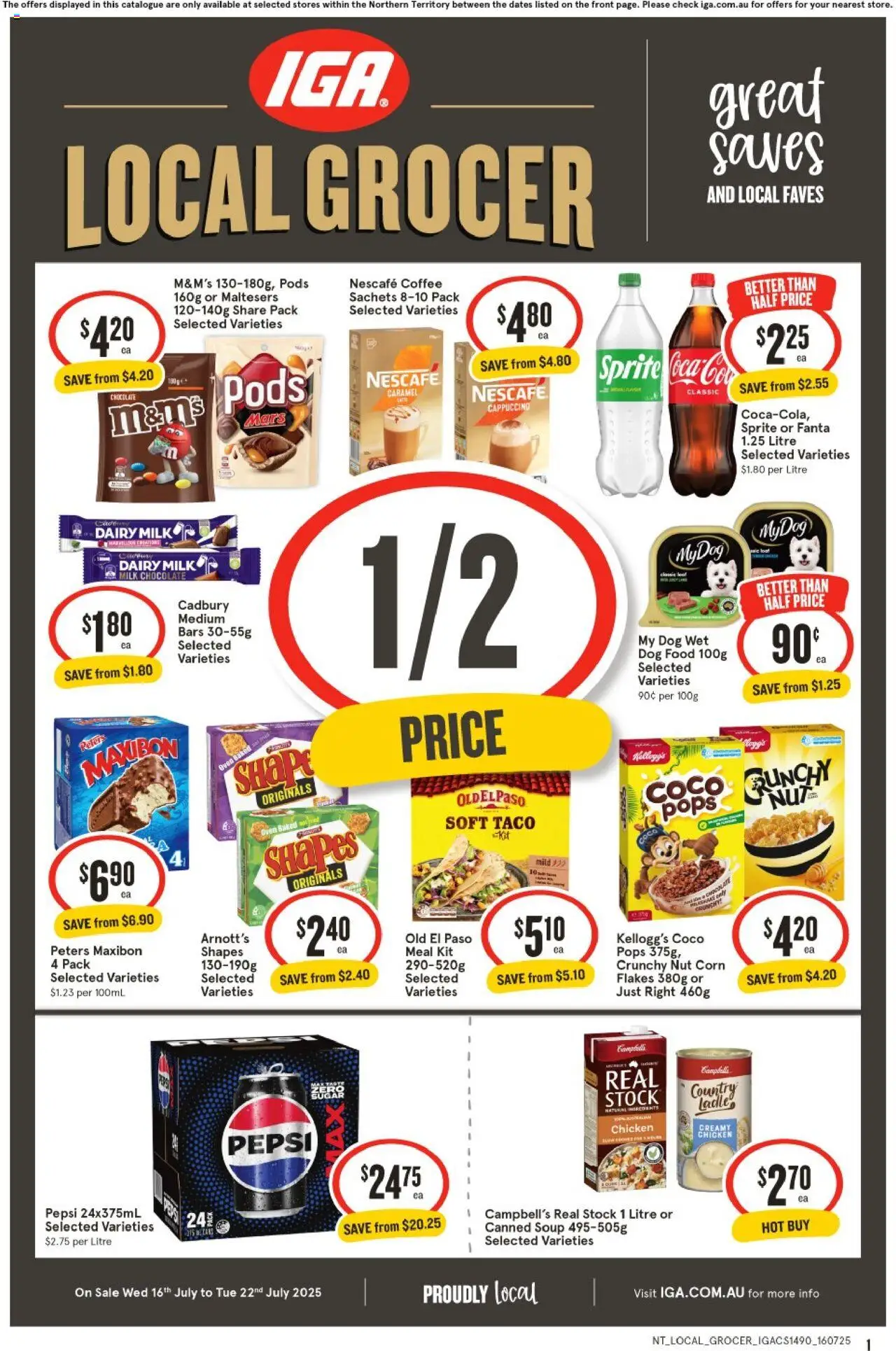 IGA catalogue valid from 16/07/2025 - page 1