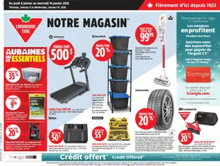 Preview of leaflet Circulaire from shop Canadian Tire is valid from Jan 08, 2026