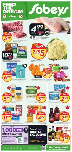 Preview of leaflet Weekly flyer / circulaire from shop Sobeys is valid from Jan 15, 2026
