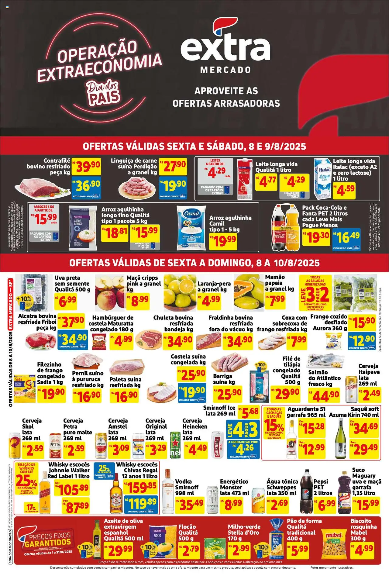 Extra folheto "Ofertas de Mercado Fim de Semana" válido a partir de 08/08/2025 - número de página 1
