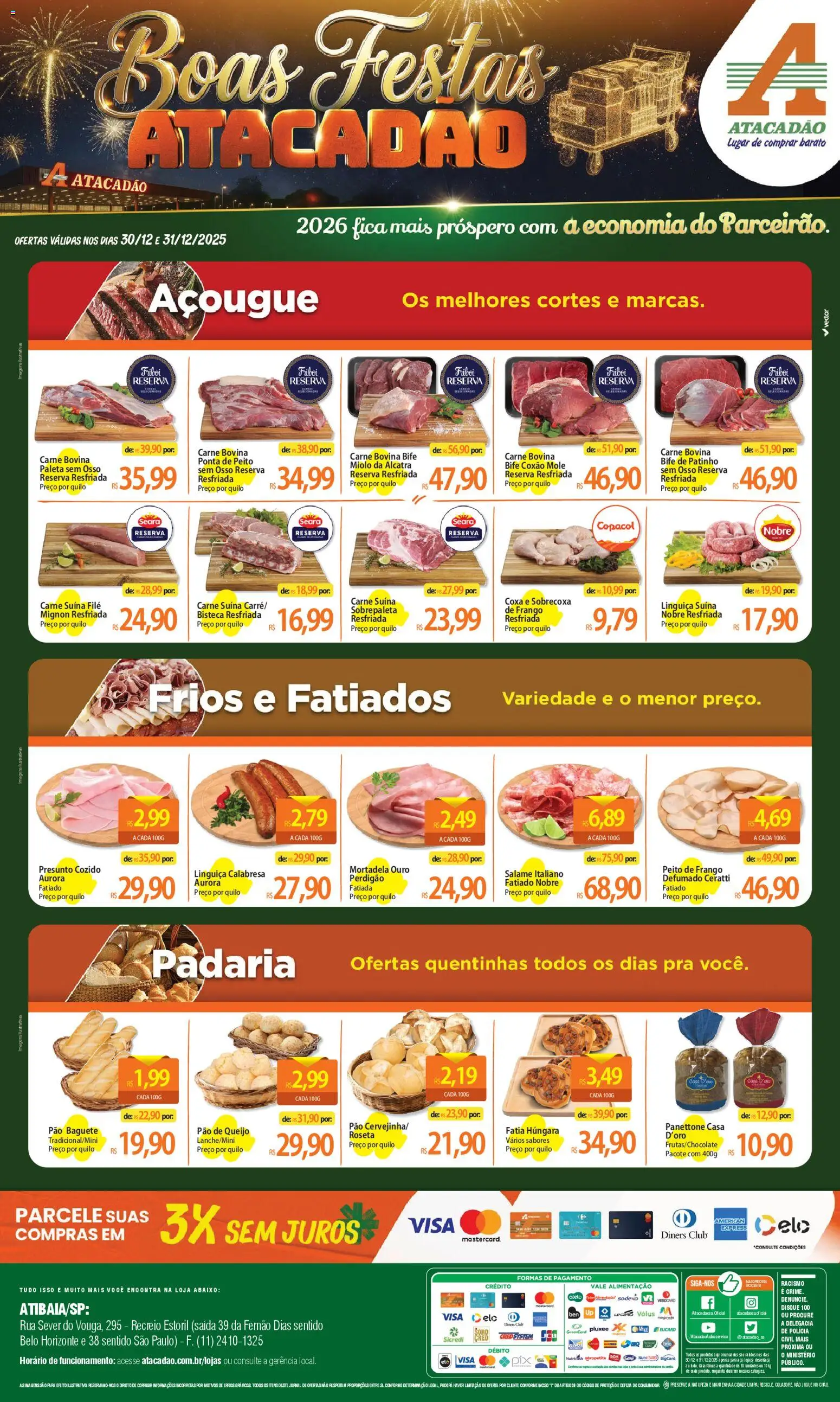 Pré-Visualização do folheto "Ofertas - SP" da loja Atacadão válido a partir de 30/12/2025