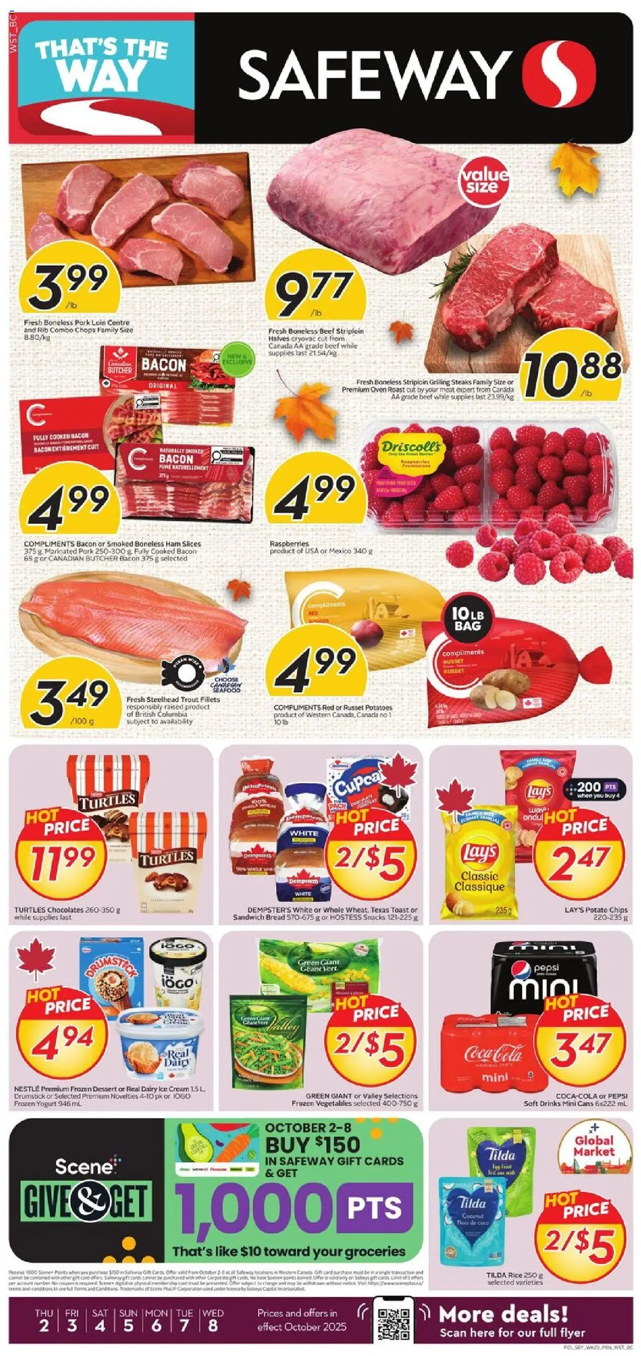 Safeway flyer valid from Oct 02, 2025 - page number 1