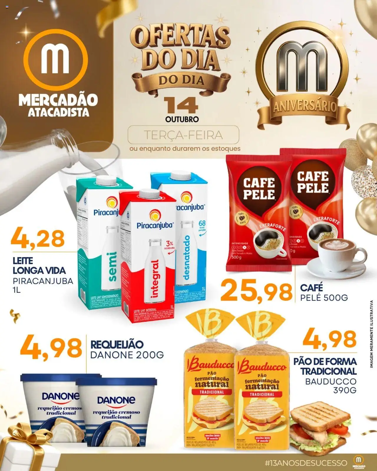 Mercadão Atacadista folheto "Ofertas do Dia" válido a partir de 14/10/2025 - número de página 1