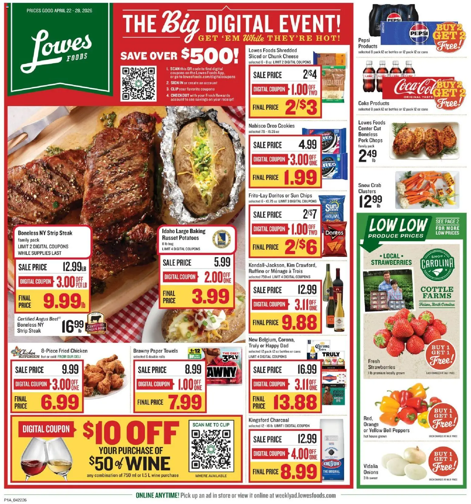 Ad Preview of Lowes Foods Lowes Foods Weekly Ad from 04/22/2026
