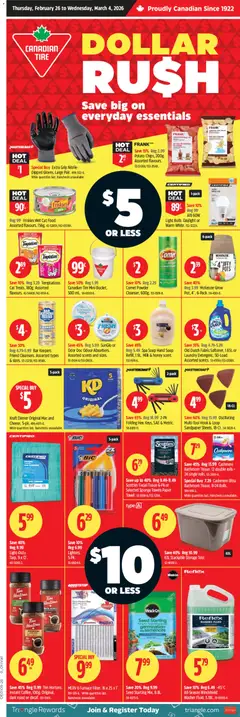 Preview of leaflet Dollar Rush from shop Canadian Tire is valid from Feb 26, 2026