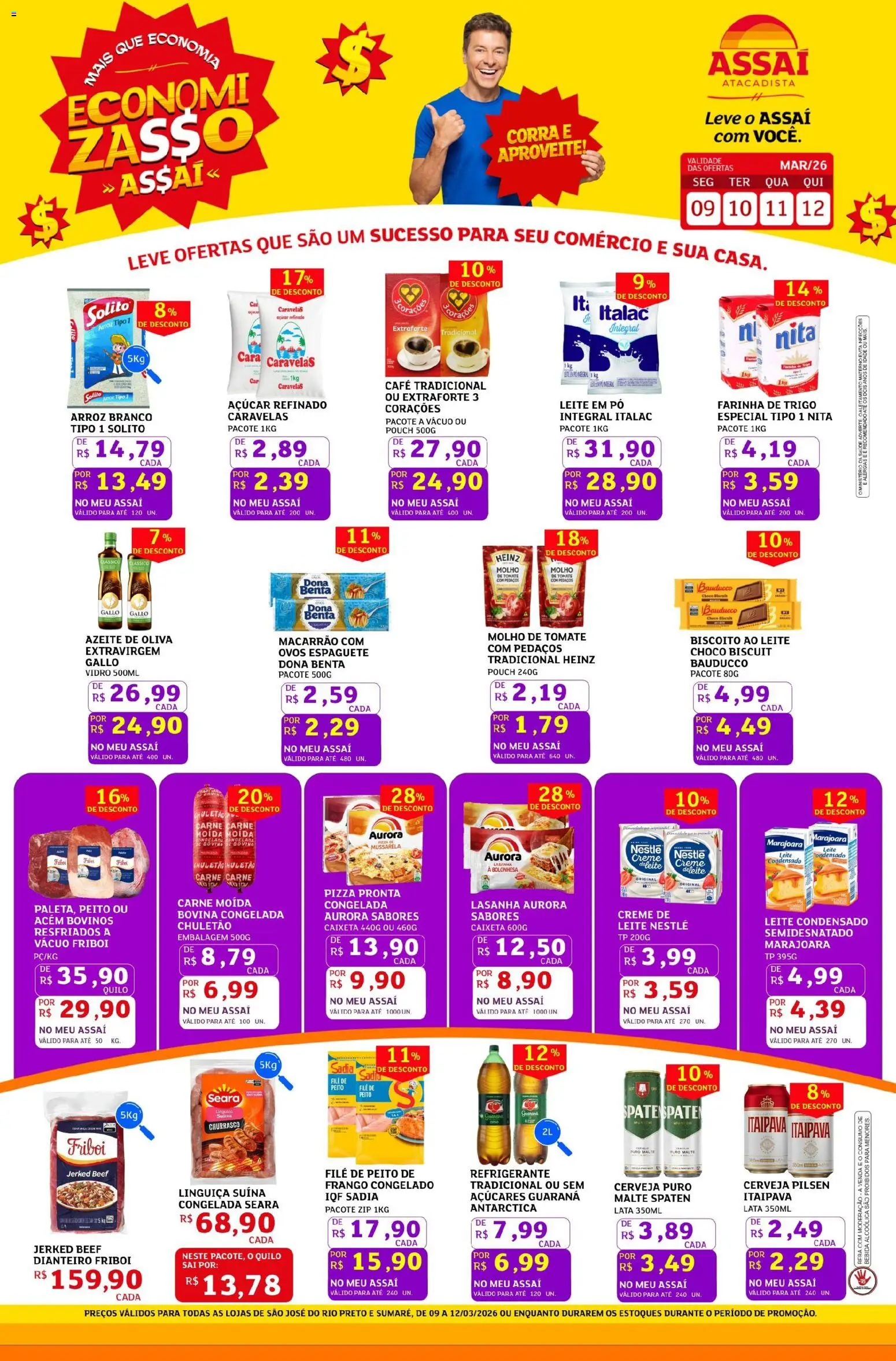 Pré-Visualização do folheto "Assaí Atacadista ofertas - SP" da loja Assaí Atacadista válido a partir de 09/03/2026