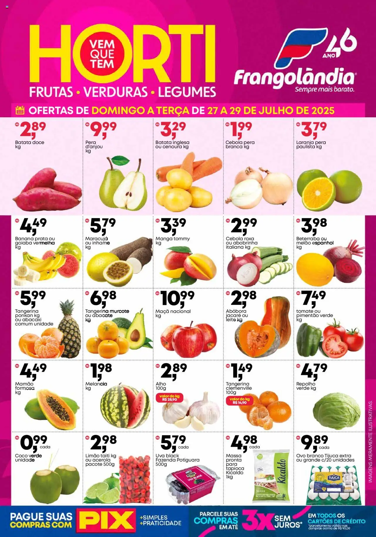 Frangolândia folheto "Ofertas Horti" válido a partir de 27/07/2025 - número de página 1
