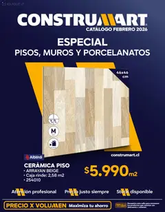 Folleto de la tienda Construmart válido desde el 01.02.2026 