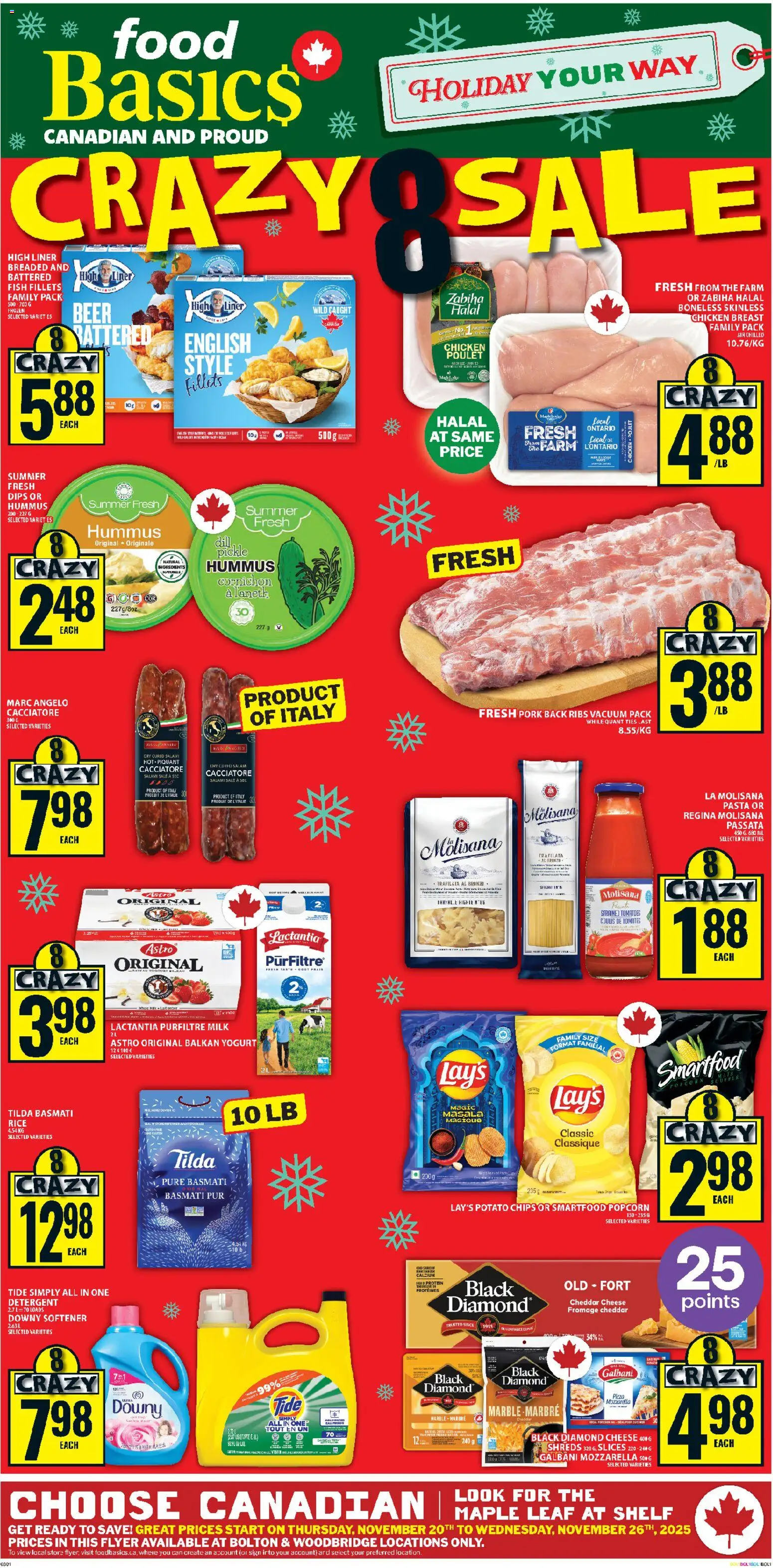 Preview of leaflet Woodbridge from shop Food Basics is valid from Nov 20, 2025