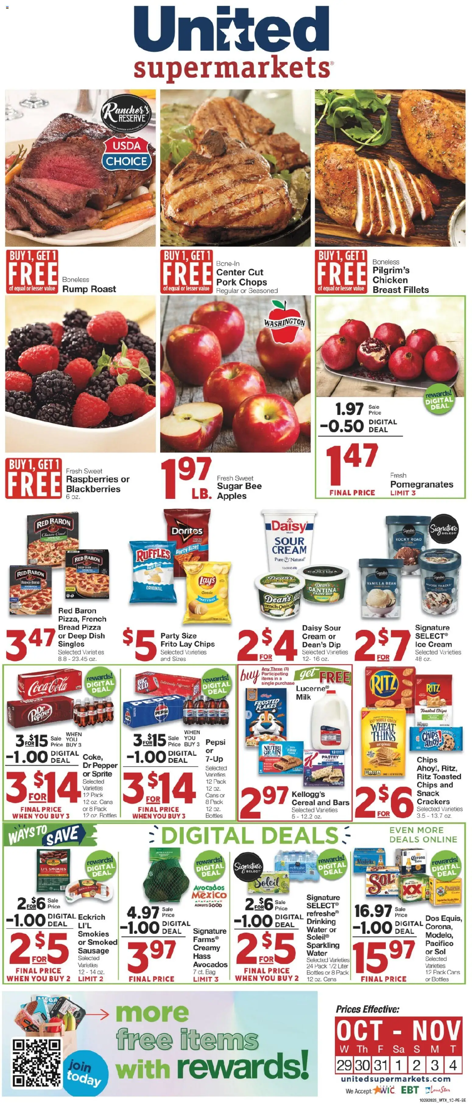 Ad Preview of United Supermarkets Weekly Ad from 10/28/2025
