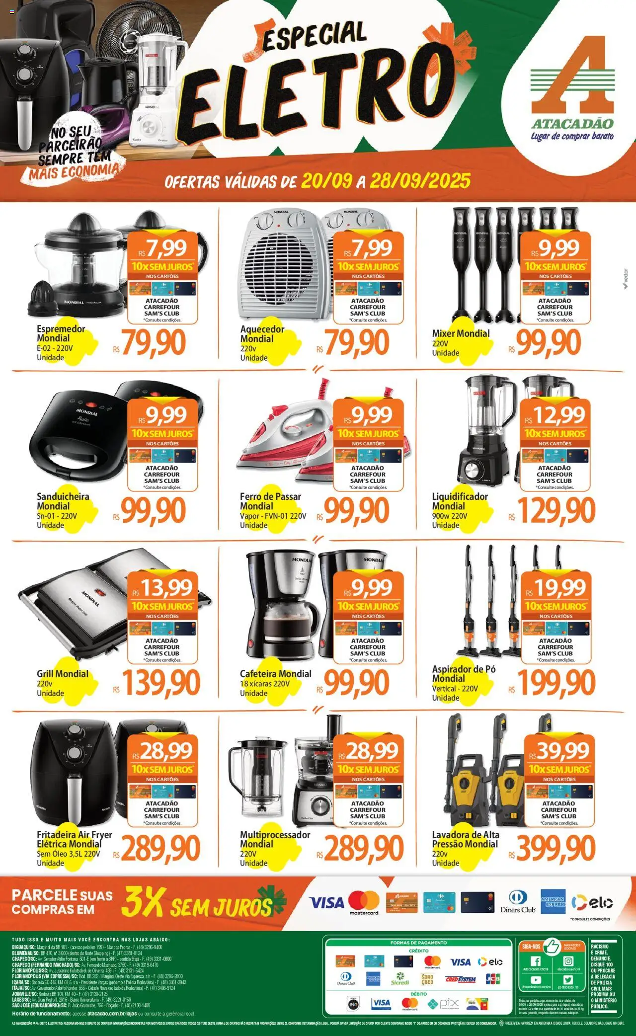 Atacadão folheto "Ofertas - SC" válido a partir de 20/09/2025 - número de página 1
