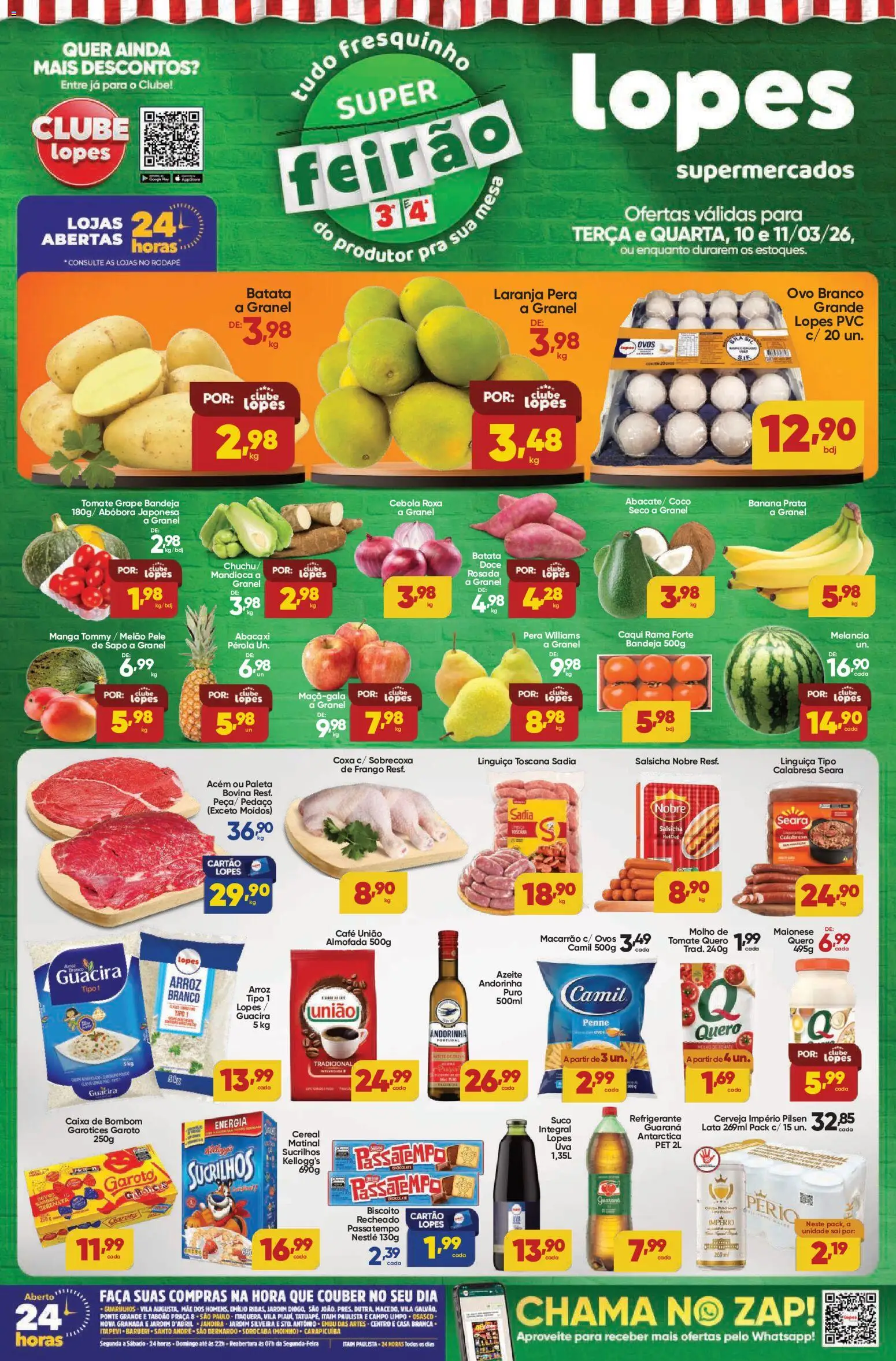 Pré-Visualização do folheto "Lopes Supermercados - Ofertas da semana" da loja Lopes Supermercados válido a partir de 10/03/2026