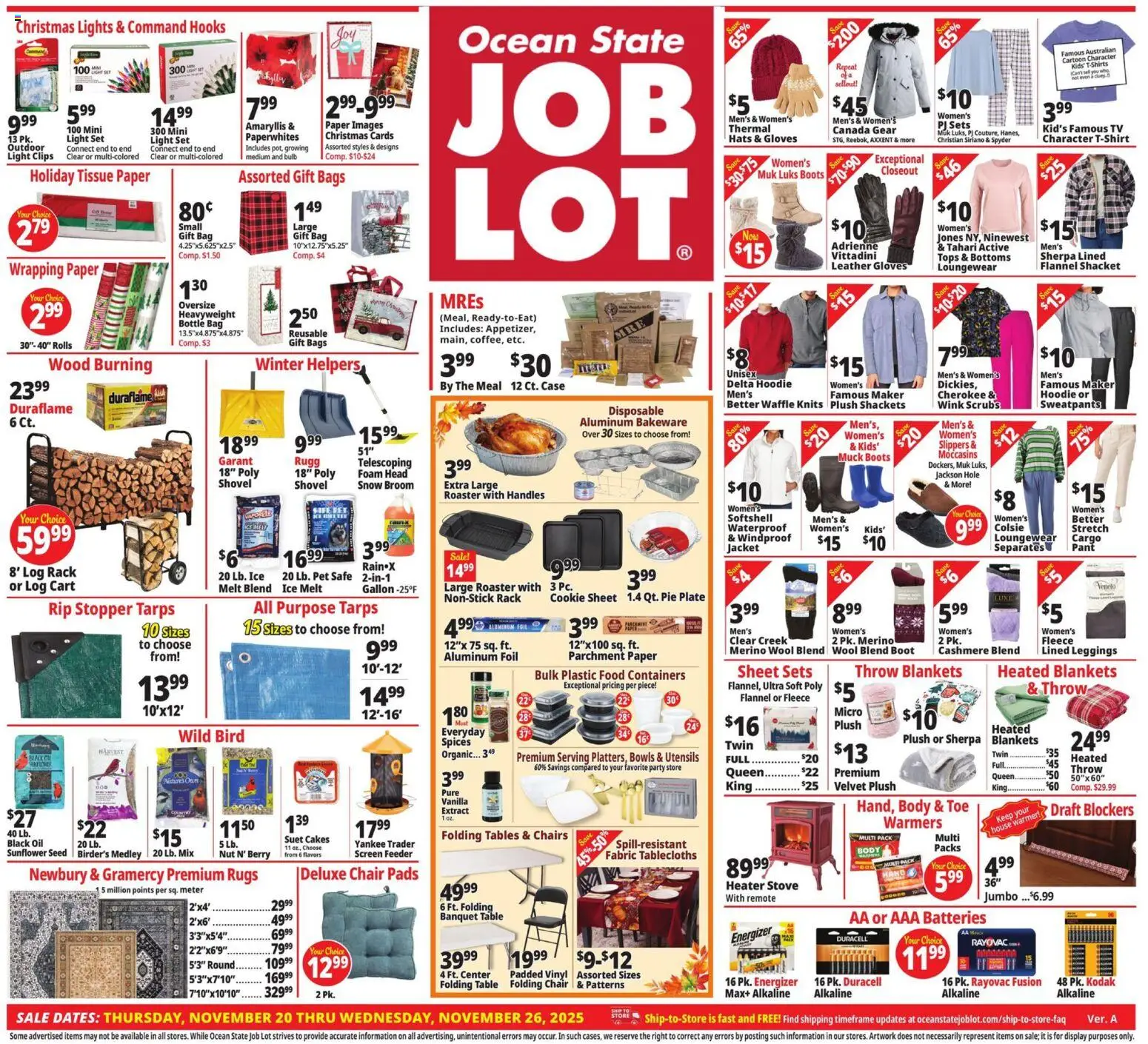 Ad Preview of Ocean State Job Lot Weekly Ad from 11/20/2025