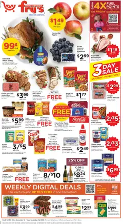 Ad Preview of Fry's Food Black Friday from 11/12/2025