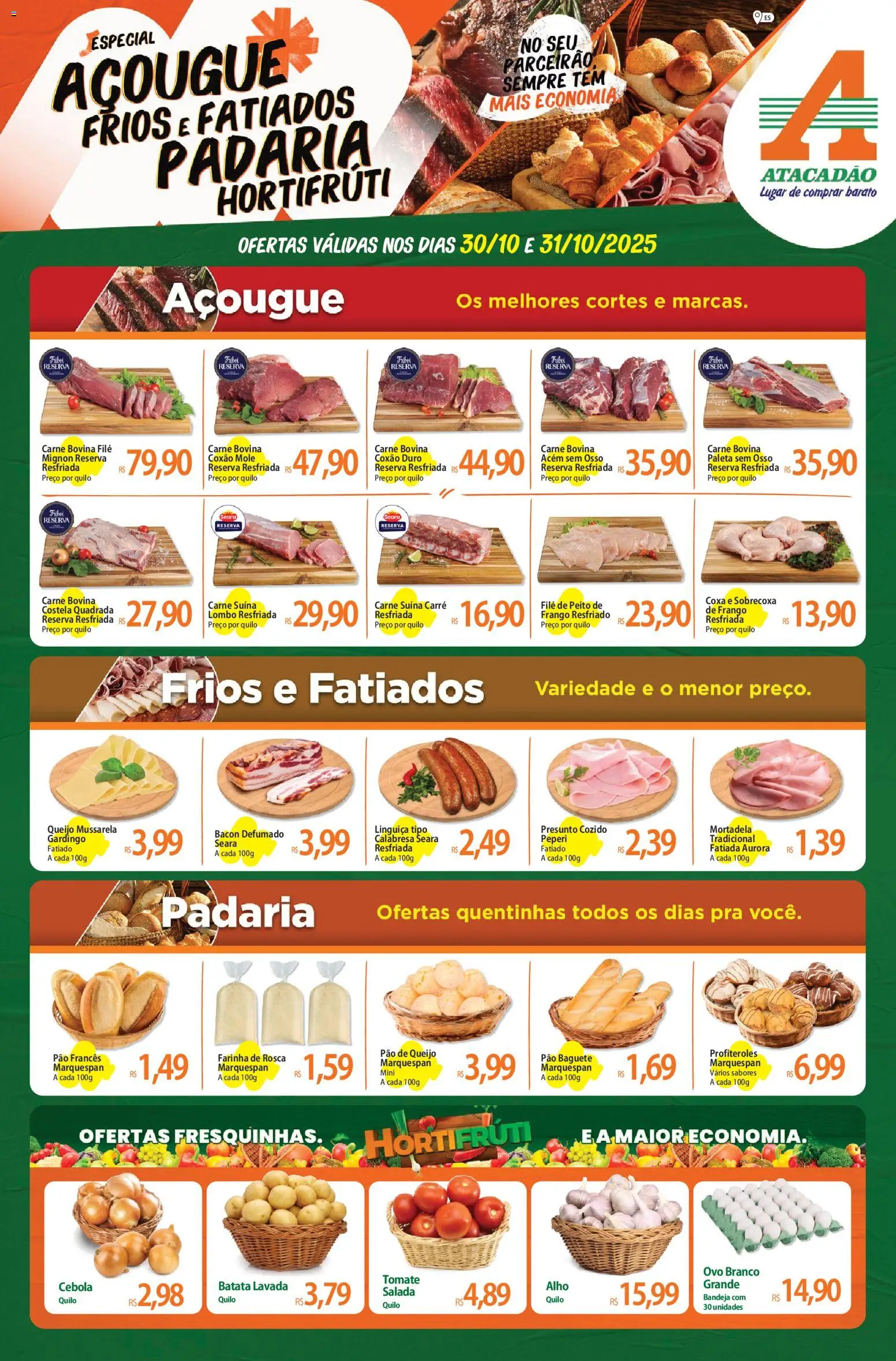 Pré-Visualização do folheto "Ofertas - ES" da loja Atacadão válido a partir de 30/10/2025