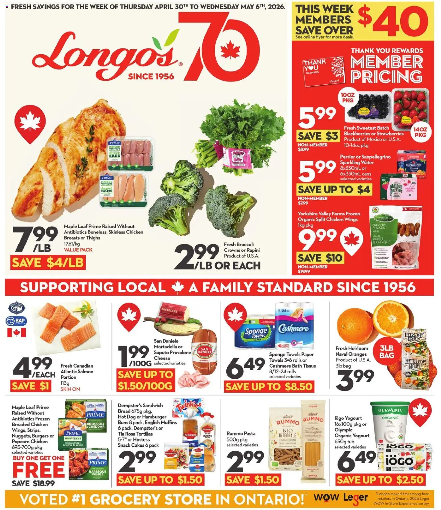 Preview of leaflet Longo's weekly flyer / circulaire from shop Longo's is valid from Apr 30, 2026