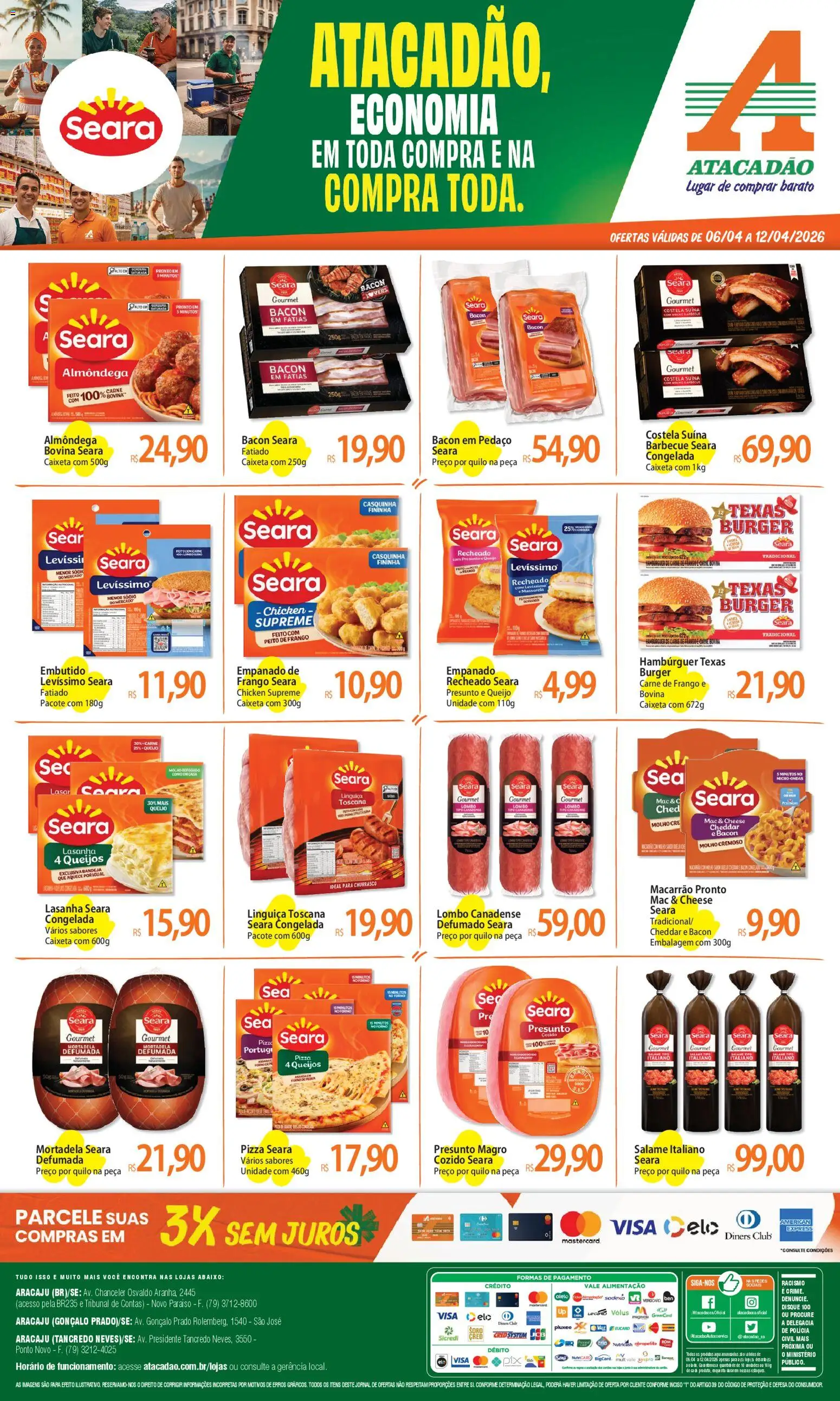 Pré-Visualização do folheto "Atacadão ofertas - SE" da loja Atacadão válido a partir de 06/04/2026