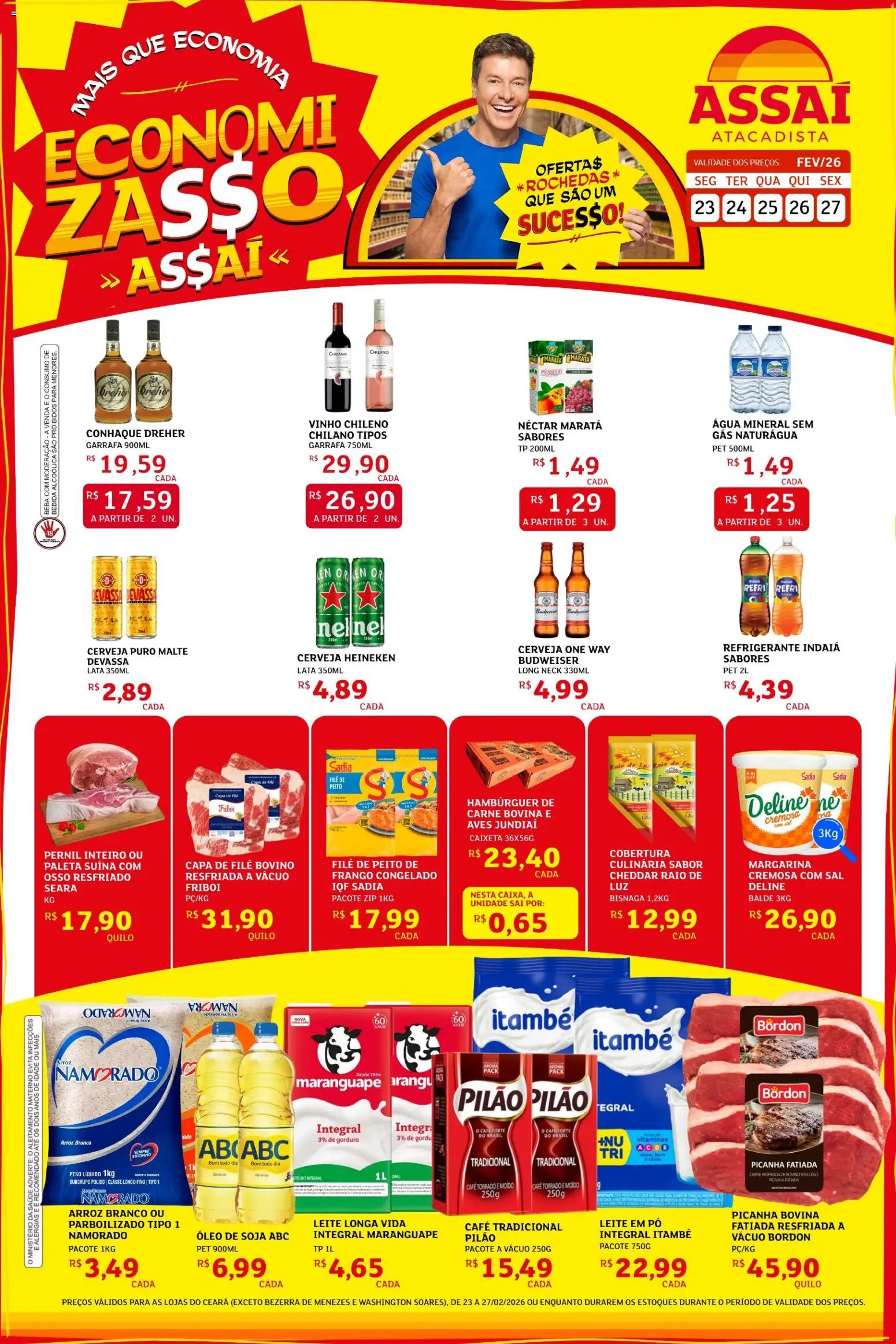 Pré-Visualização do folheto "Encarte" da loja Assaí Atacadista válido a partir de 23/02/2026