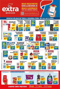 Pré-Visualização do folheto "Ofertas de Mercado" da loja Extra válido a partir de 18/11/2025 | Página: 1