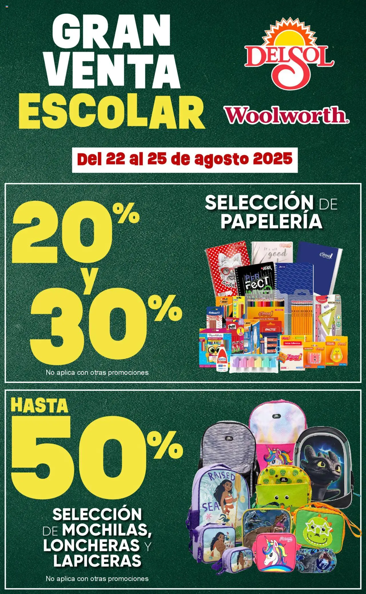 Catálogo Gran Venta Escolar Del Sol y Woolworth y sus promociones válidas desde el 22/08/2025 - Número de página 1