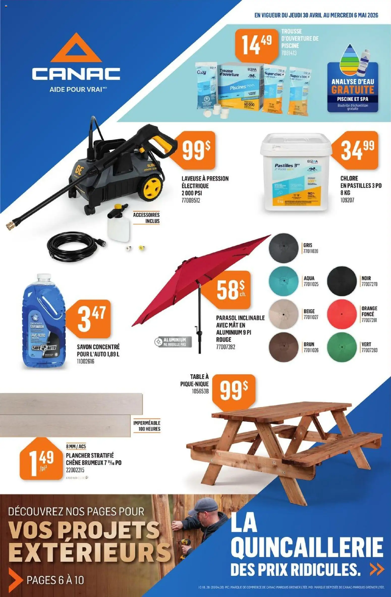 Preview of leaflet Canac circulaire from shop Canac is valid from Apr 30, 2026