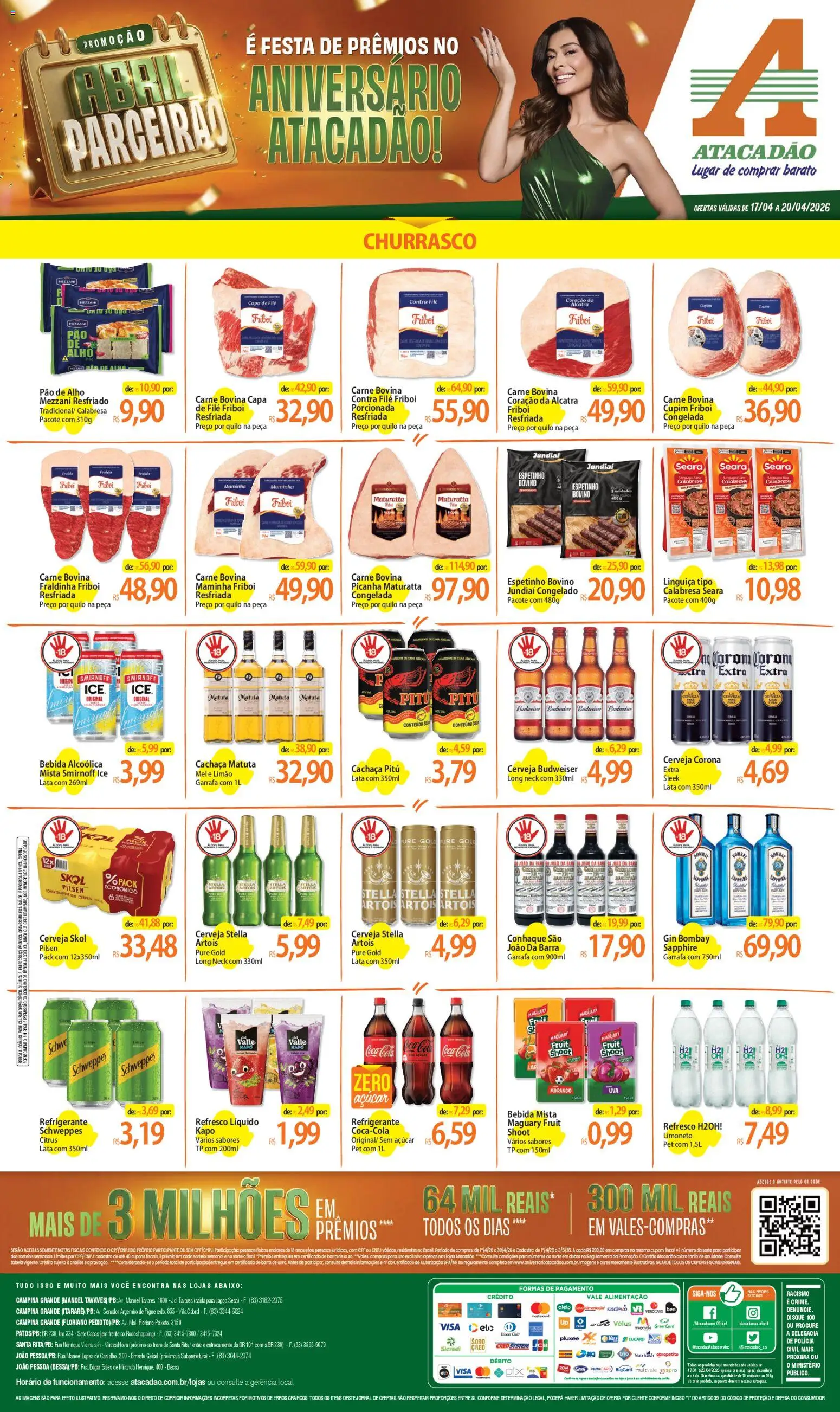 Pré-Visualização do folheto "Atacadão ofertas - PB" da loja Atacadão válido a partir de 17/04/2026