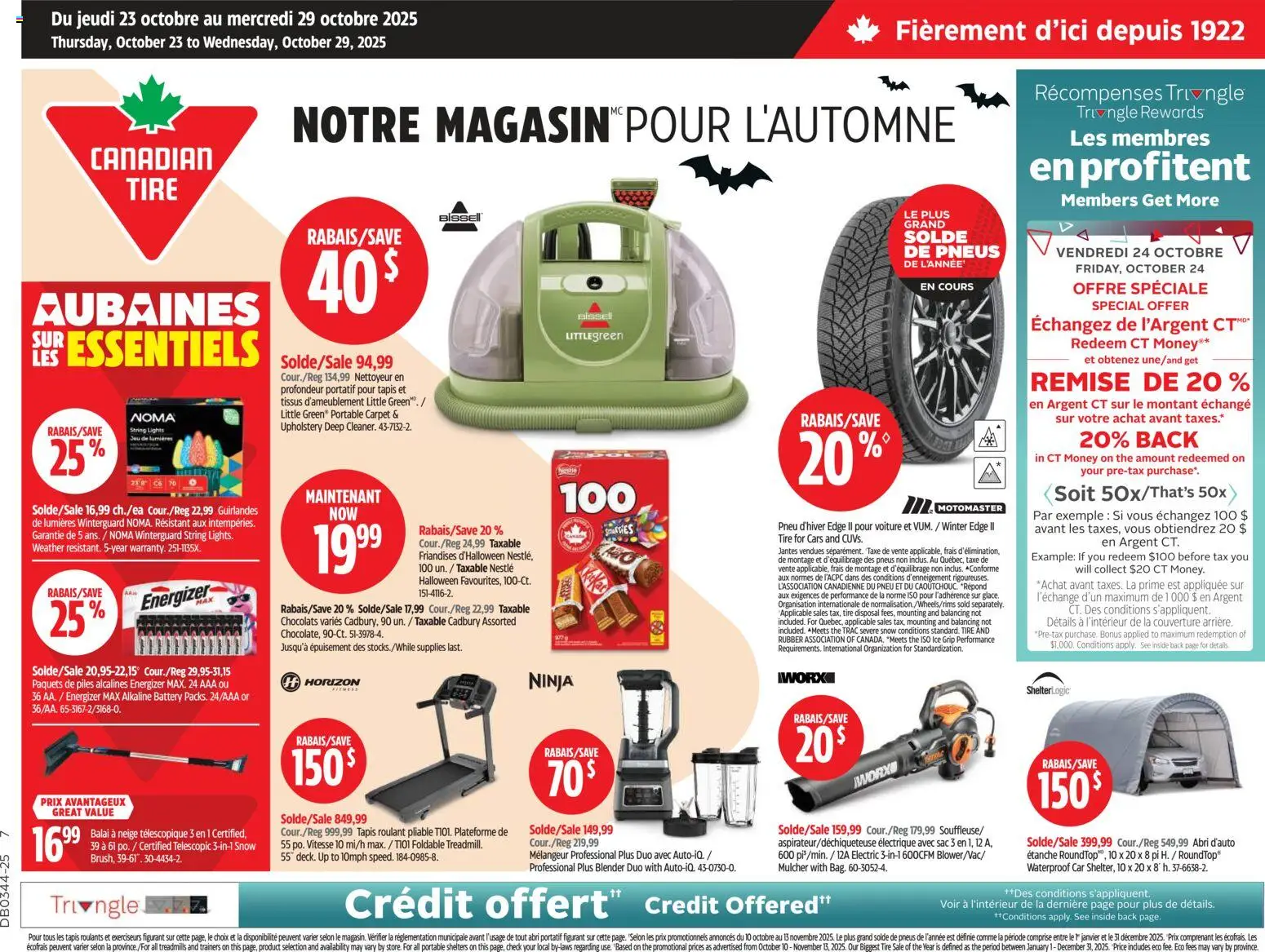 Canadian Tire flyer valid from Oct 23, 2025 - page number 1