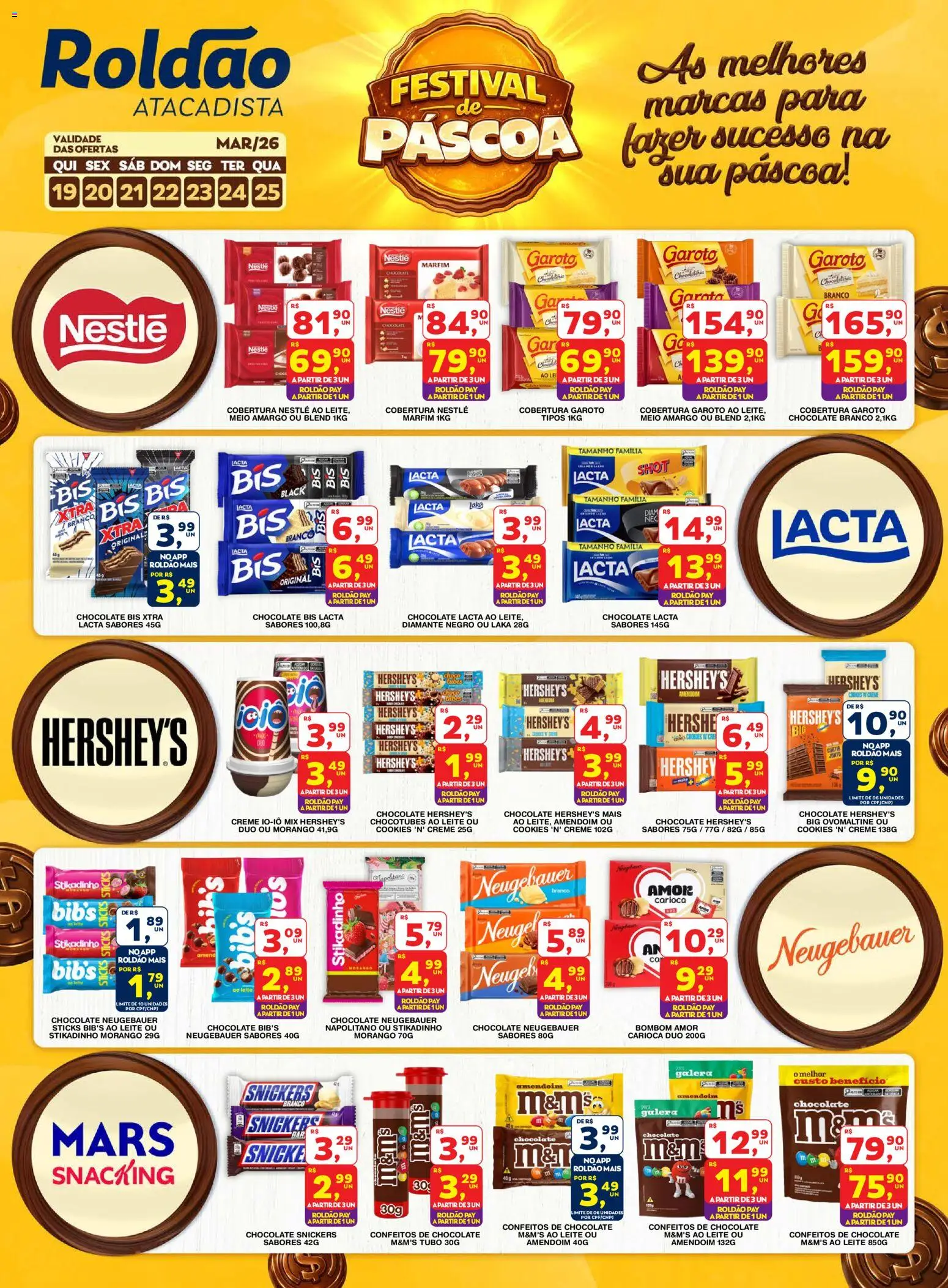 Pré-Visualização do folheto "Roldão ofertas Festival de Páscoa" da loja Roldão válido a partir de 19/03/2026