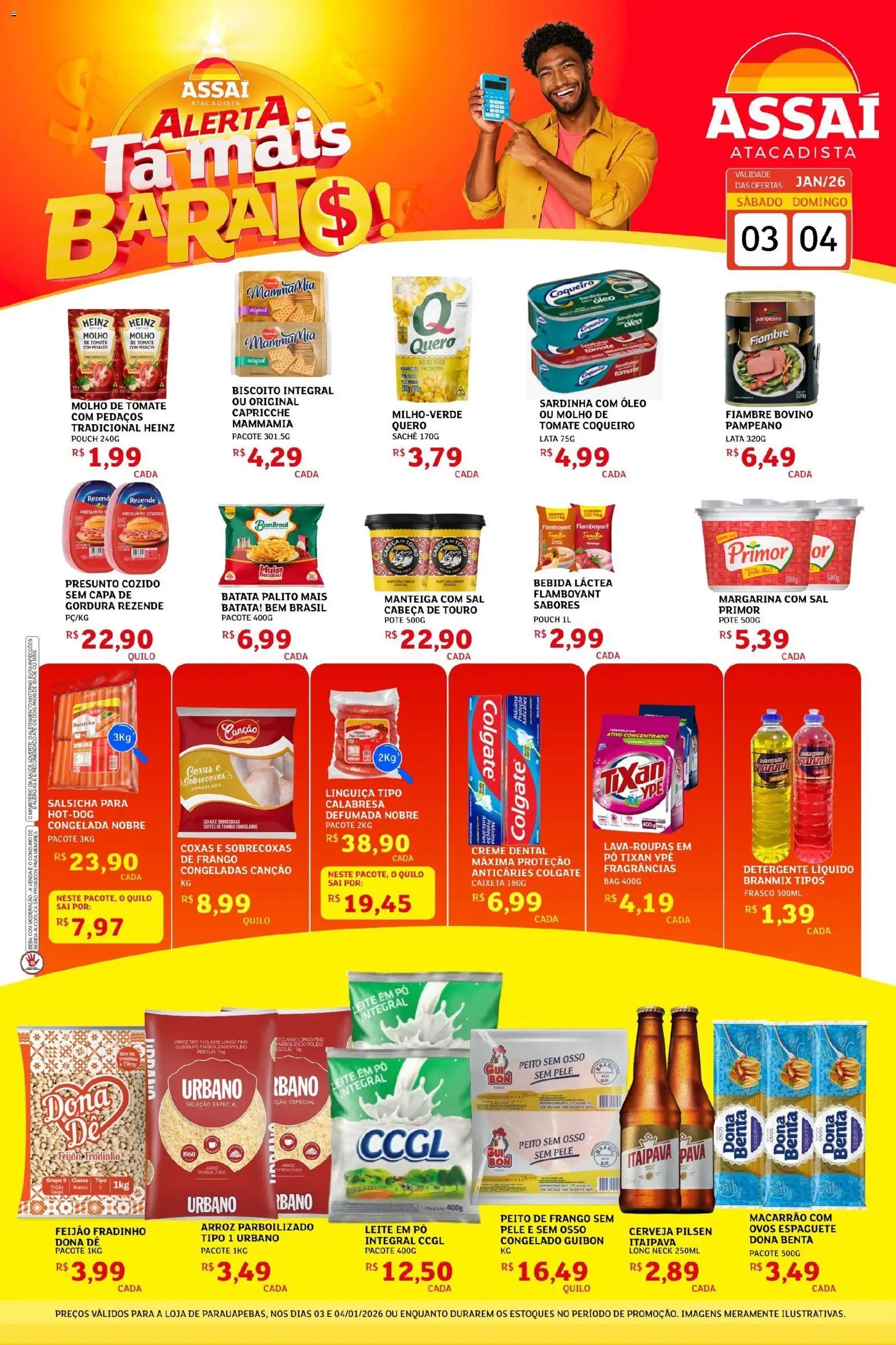 Pré-Visualização do folheto "Encarte - PA" da loja Assaí Atacadista válido a partir de 03/01/2026