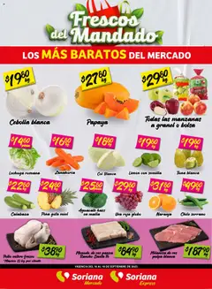 Vista previa las ofertas de la tienda Soriana - Frescos del Mandado Mercado: Saltillo desde el 16/09/2025 