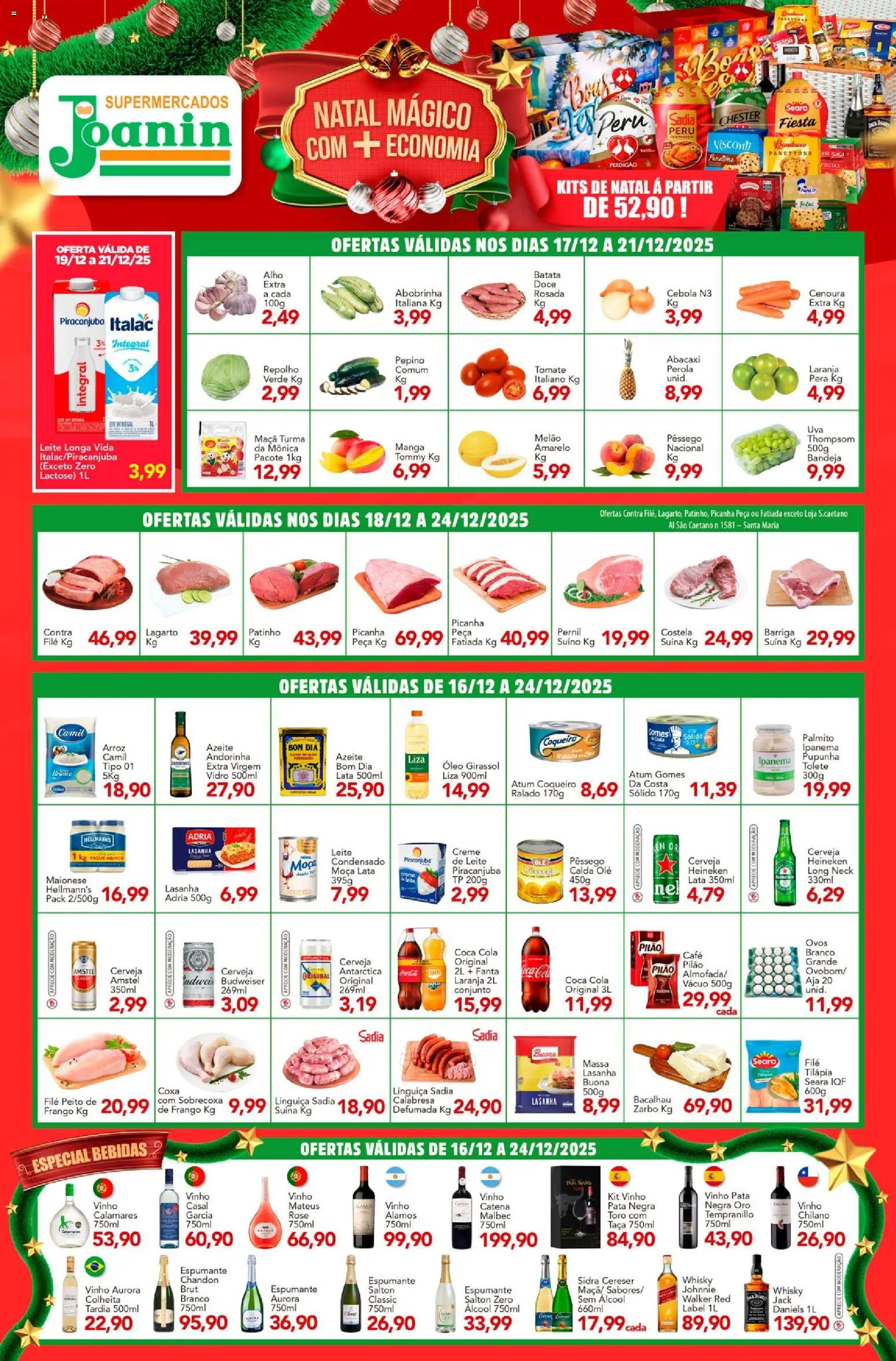Pré-Visualização do folheto "Ofertas da semana" da loja Supermercados Joanin válido a partir de 16/12/2025